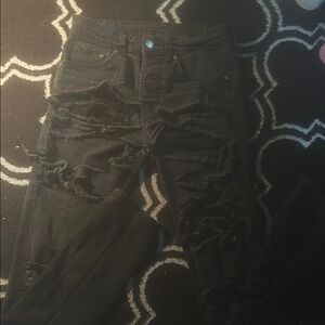 BDG Black Distressed Skinny Jeans